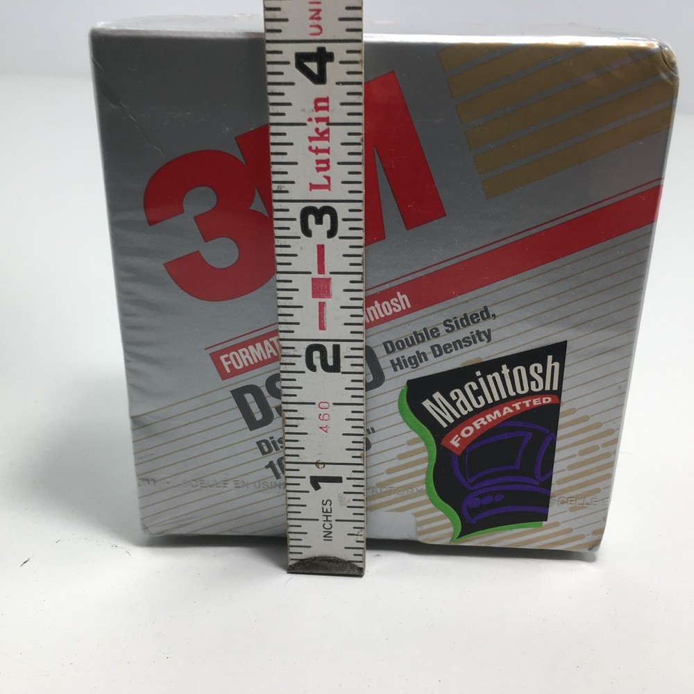 NEW 3M DSHD Diskettes Double Sided High Density 3.5" 10Pk Floppy Disk Mac Format