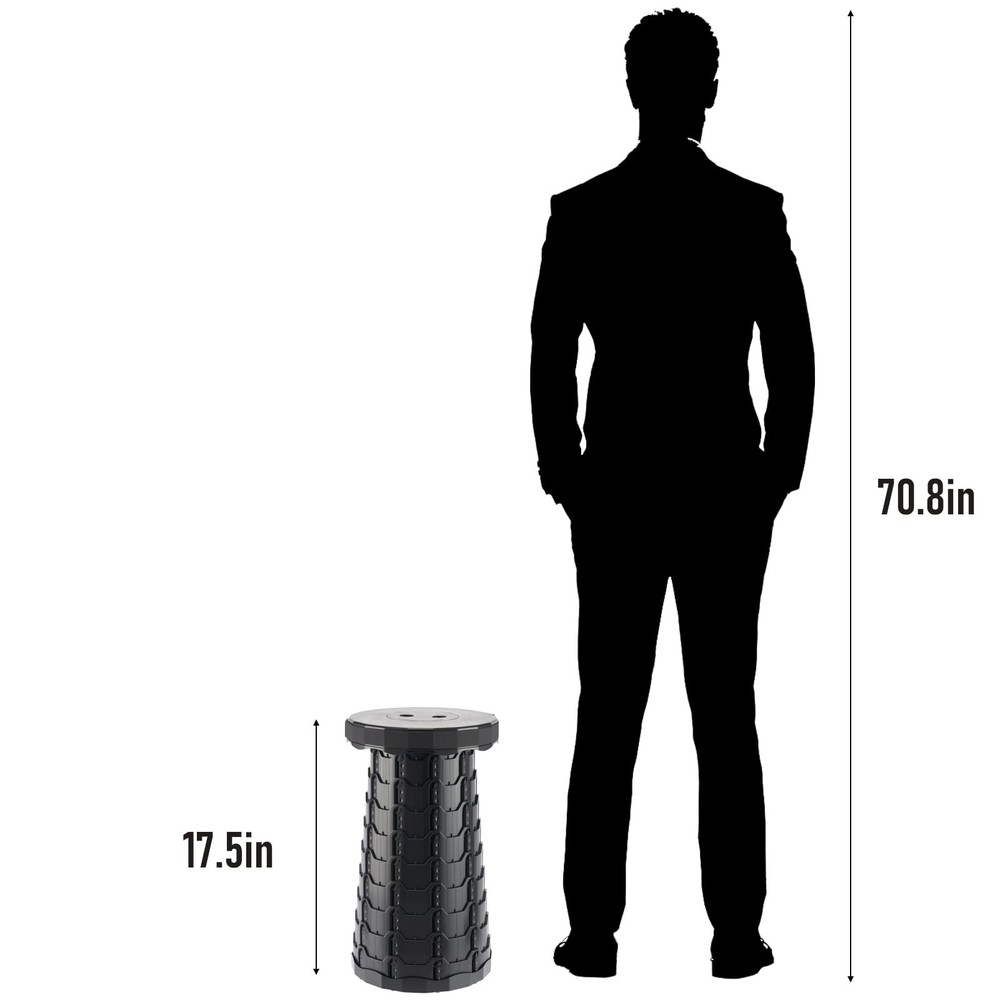 Upgraded Foldable Stool Thickened, Portable Collapsible Stool Retractable Sto...