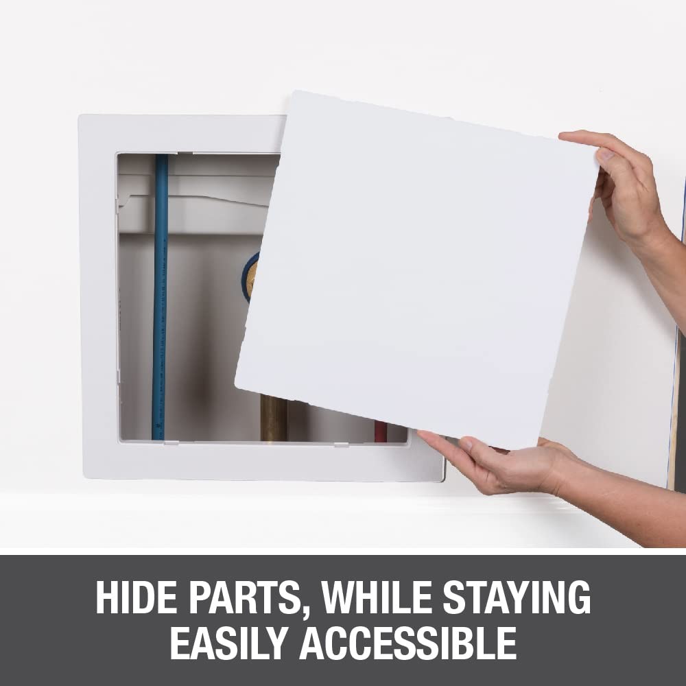 Oatey 8x8 Inch White Access Panel for Plumbing Electrical Utility Access