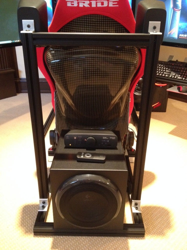 4PLAY RACING Rear Speaker/Sub Mount for Platform Console BLACK ANODIZED