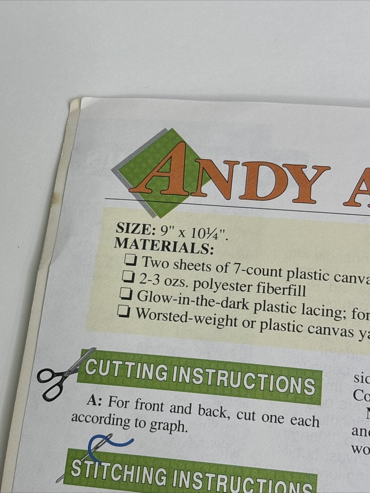 Needlecraft Shop Glow Buddies 7 Designs Plastic Canvas Pattern