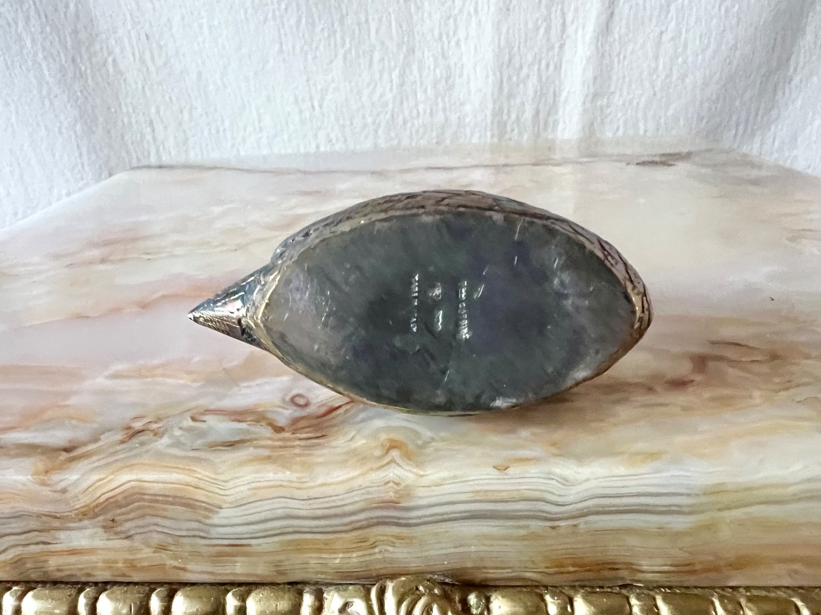 Antique/Vintage Cabbine Italy .800 Silver Swan Figural Salt Cellar Or Miniature