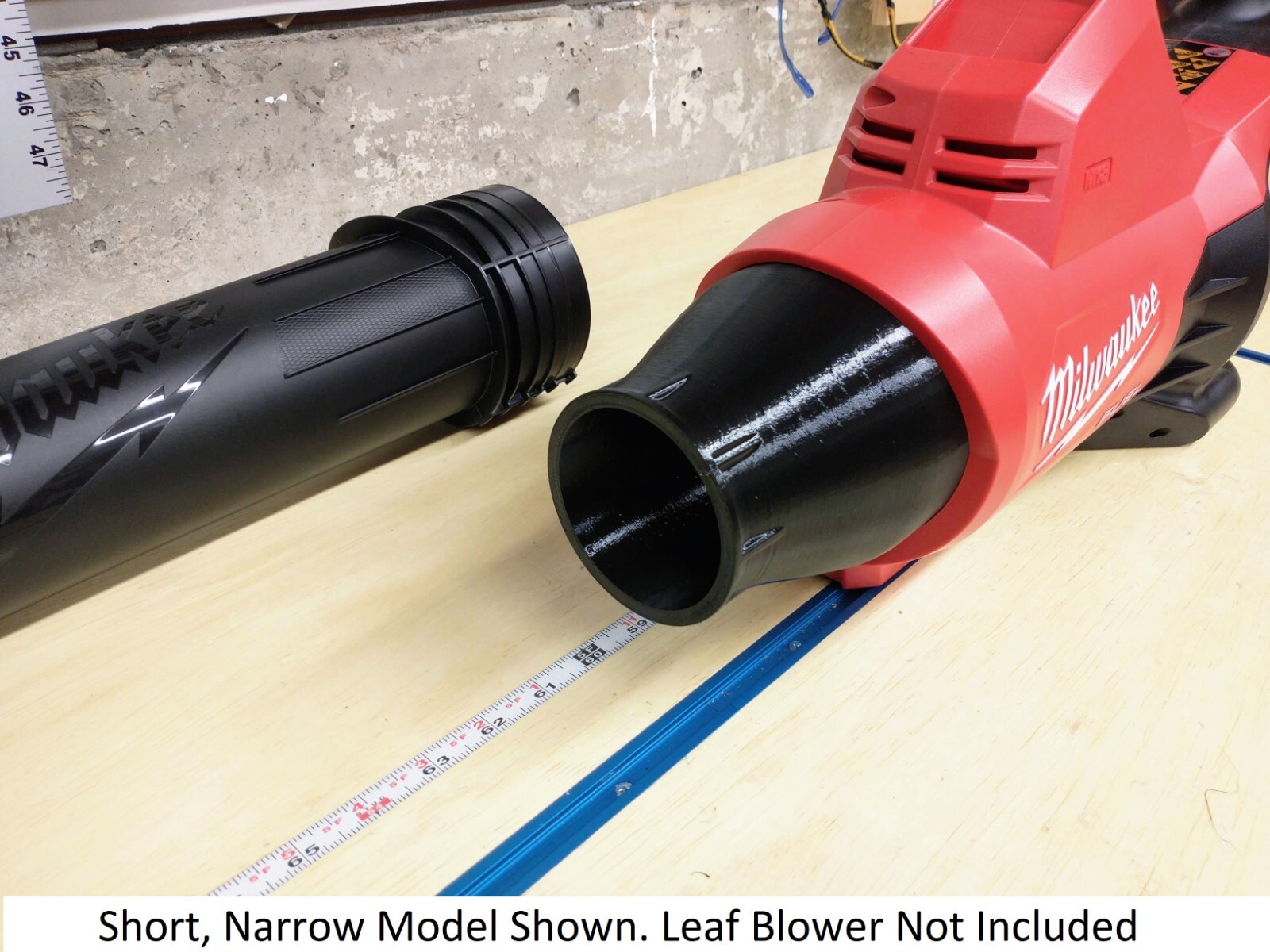 Short or Super Short Nozzle for Milwaukee Dual-Battery M18 2824-20 Leaf Blower
