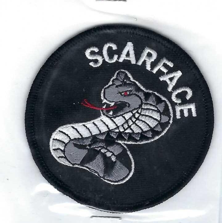 PATCH MARINES USMC VMO-3 HML 367 SCARFACE