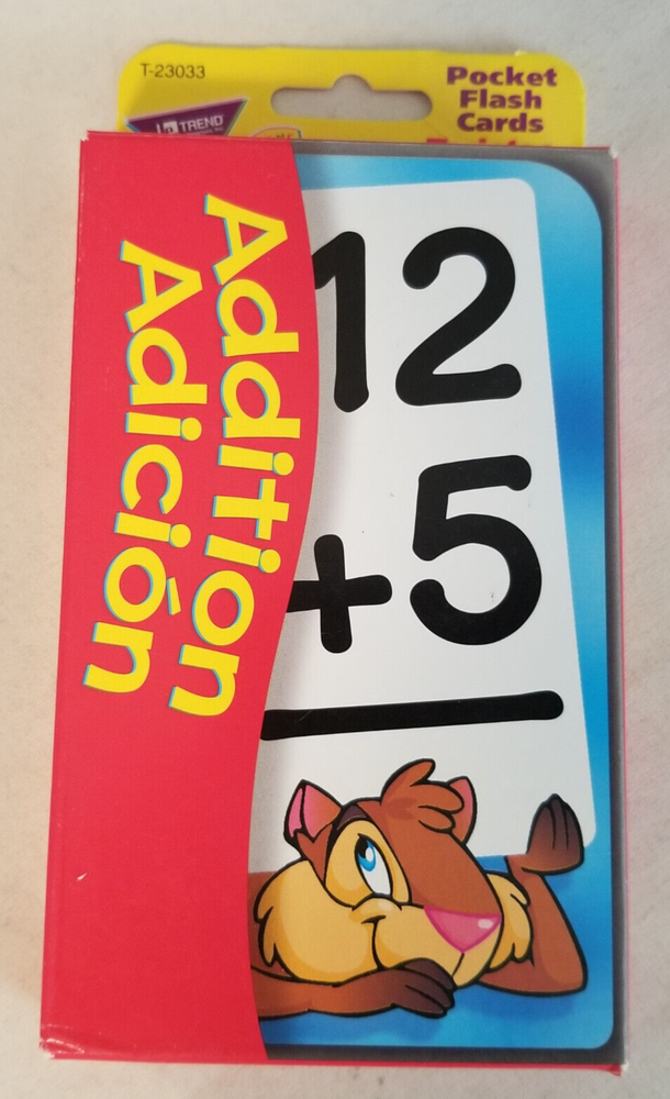 Trend: Addition Adicion Pocket Flash Cards - New