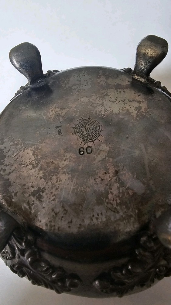19th Century E.G. Webster & Son Silverplate sugar bowl
