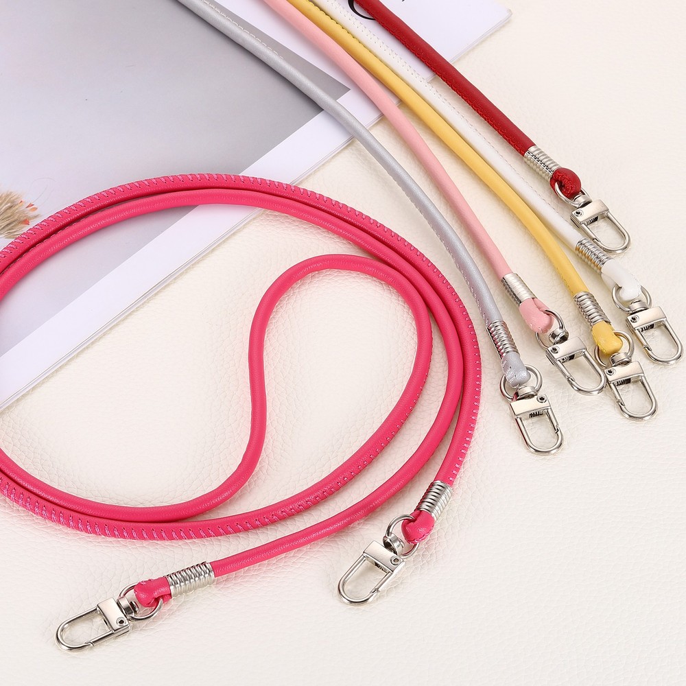 Crossbody Replacement Chain Strap, 120cm Thin Soft PU Strap (Wine Red)