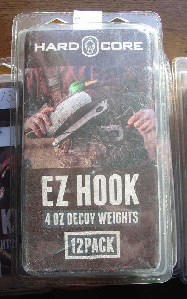 Hardcore Waterfowl Duck EZ Hook Decoy Weights 12 Pack 4 Oz Weights