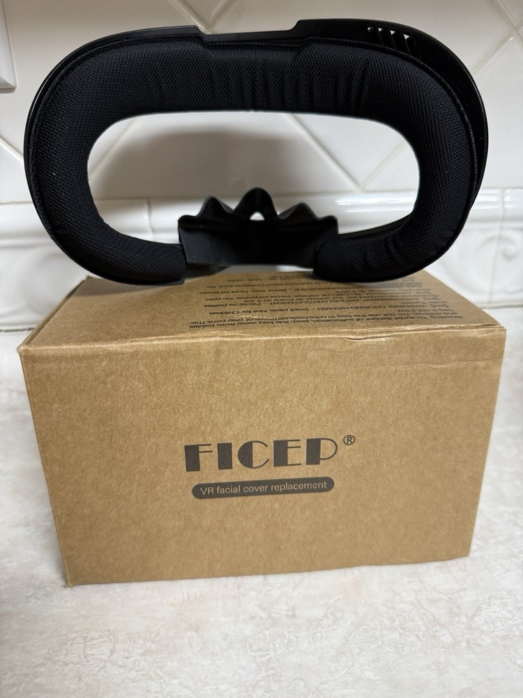 FICEP Facial Interface for Headset - Black VR Cover Replacement