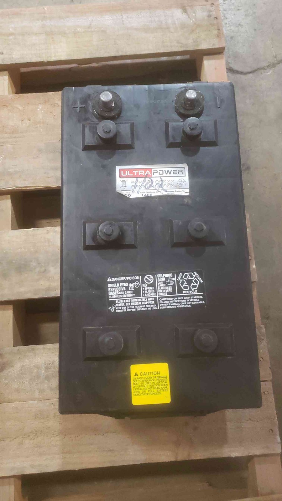 ULTRAPOWER XH8D 12V 1400 CCA Maintenance-Free Heavy Duty Battery (SKU: 110807)