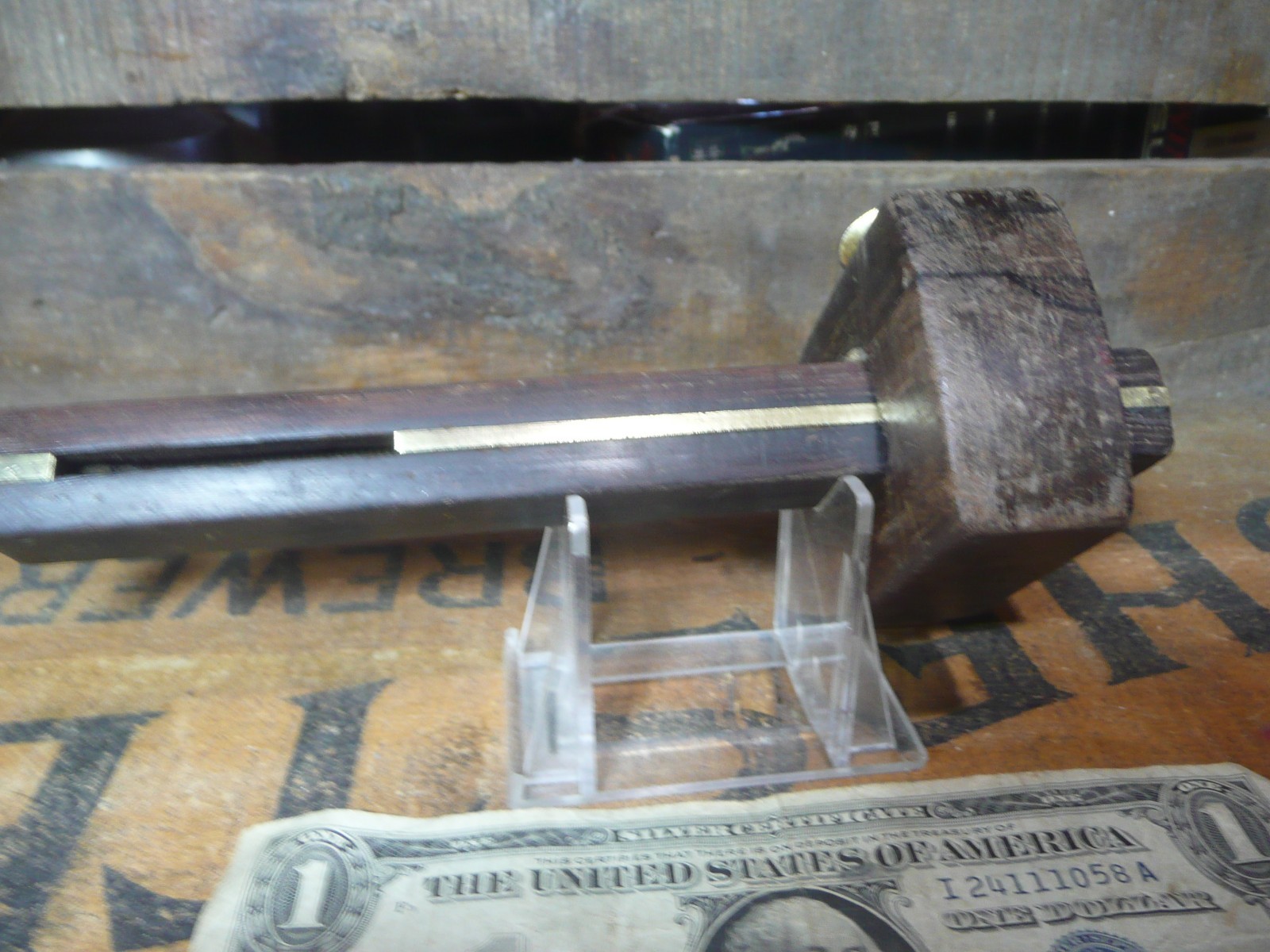 Vintage Rosewood and Brass Marking Gauge.