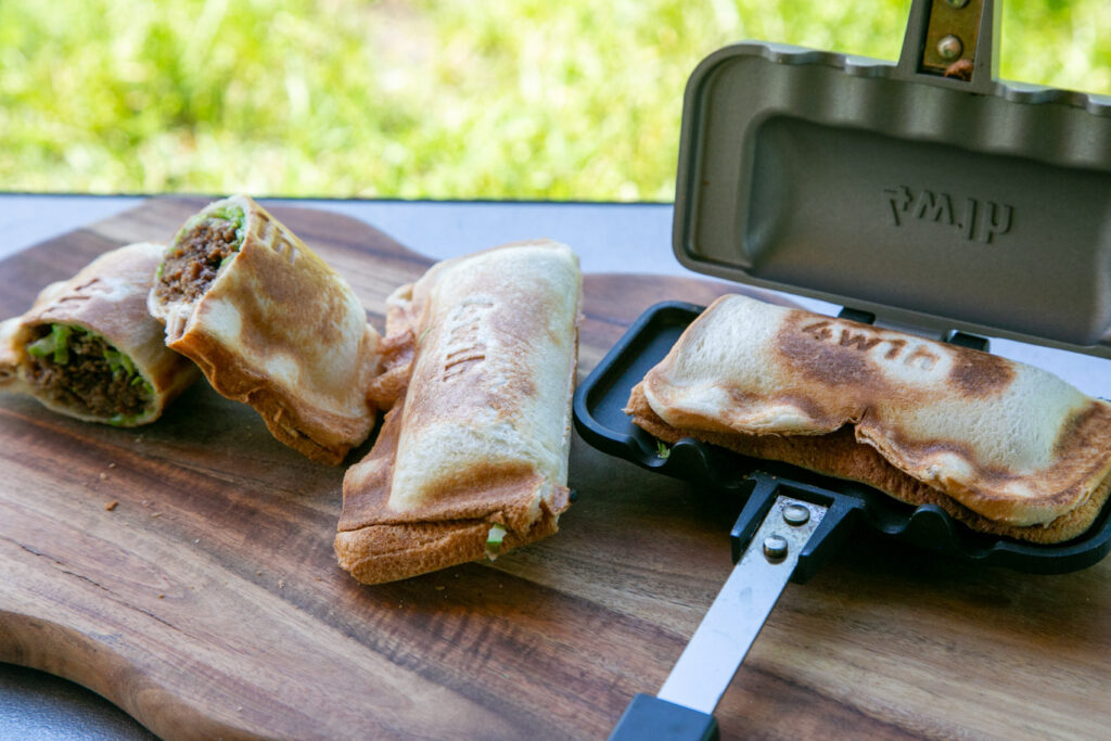 4W1H Hot Sand Solo Compact Grilled Sandwich Maker Tubame sanjo Made in Japan NEW