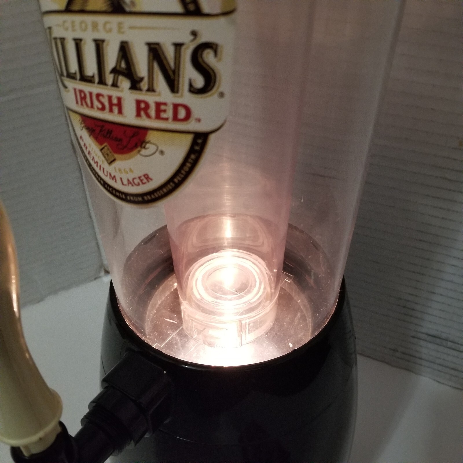 BrewTender Tabletop Beer & Beverage Dispenser Killians Irish Red Tap Keg Lighted