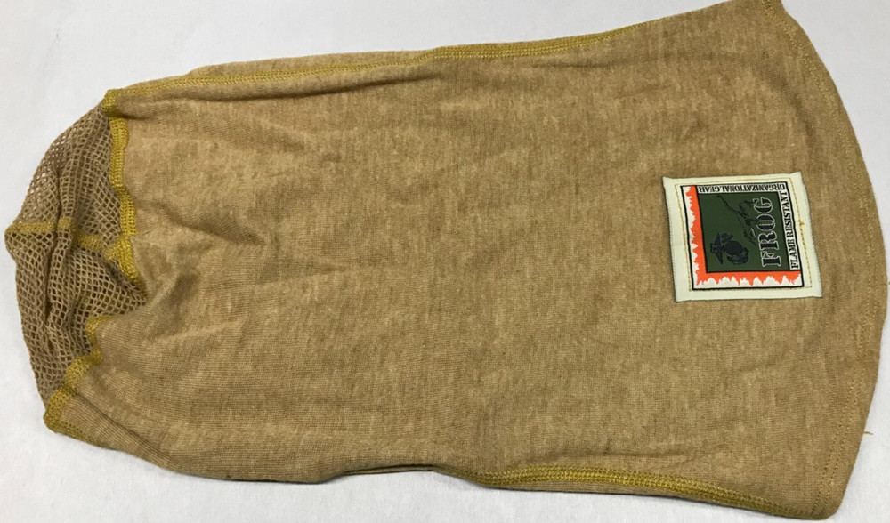 USMC FROG Balaclava Protective Face Shield Fire Resistant Tan OSFM Medium Weight