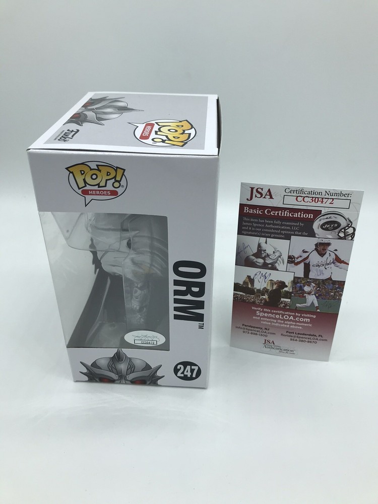 PATRICK WILSON HAND SIGNED ORM AQUAMAN DC FUNKO POP WITH JSA COA