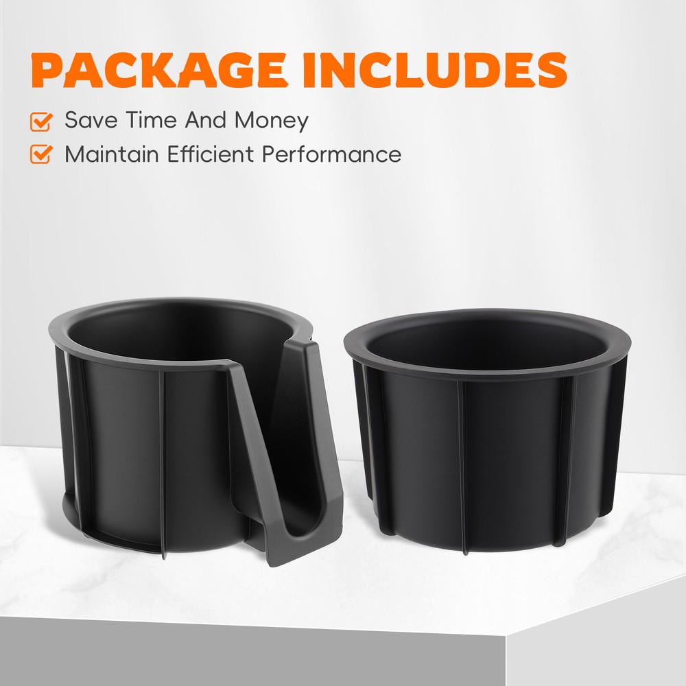 Right & Left Front Console Cup Holder Set Insert for Toyota 4RUNNER 2014-2021 US
