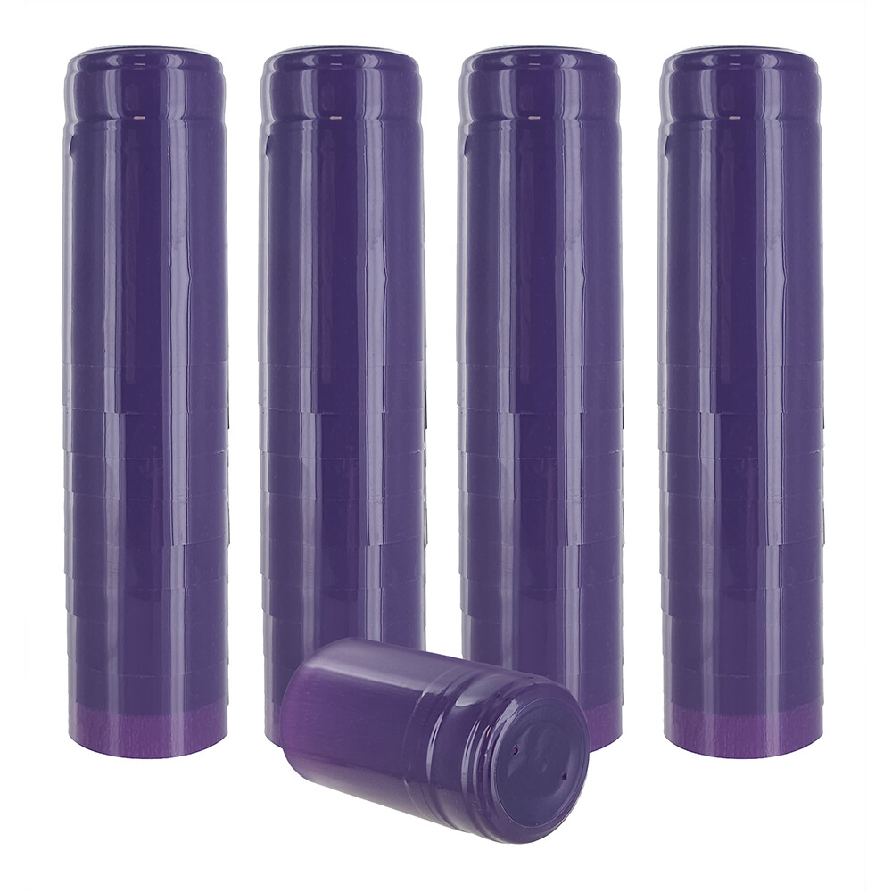 Purple PVC Shrink Capsules-500 Count