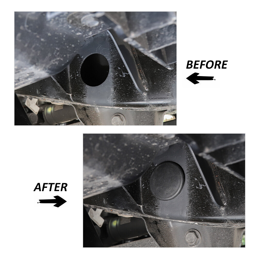 4x ABS Chassis Frame Hole Cover Trim For Jeep Wrangler JL/Gladiator 2018+ Black