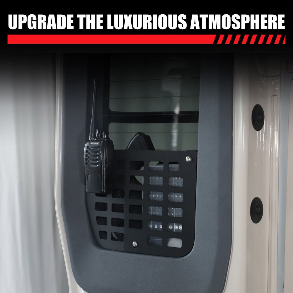 Tailgate Left Side Window Storage Fence Molle Panel Rack For INEOS Grenadier 20+