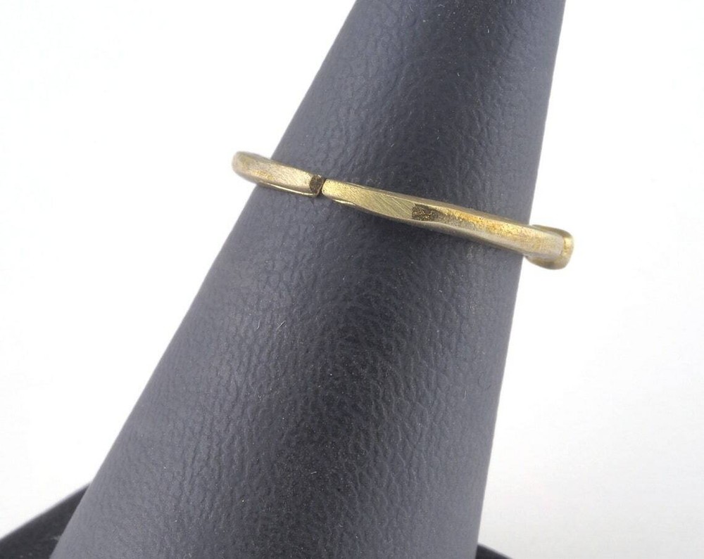 Ring Adjustable Loop Bezel Raw brass (16mm 5.5US inner size - Adjustable 2851