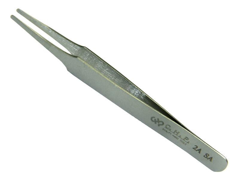 Hakko 2A-SA CHP 2A SA Precision Flat Rounded Tweezers Quality Hand Tools