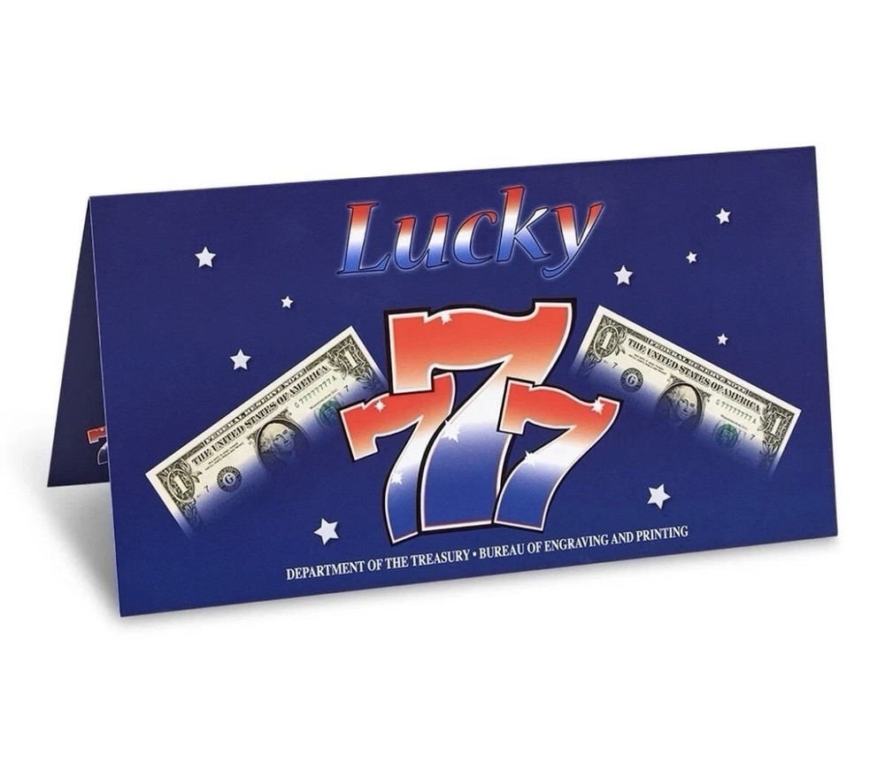 Lucky 777 $1 note uncirculated