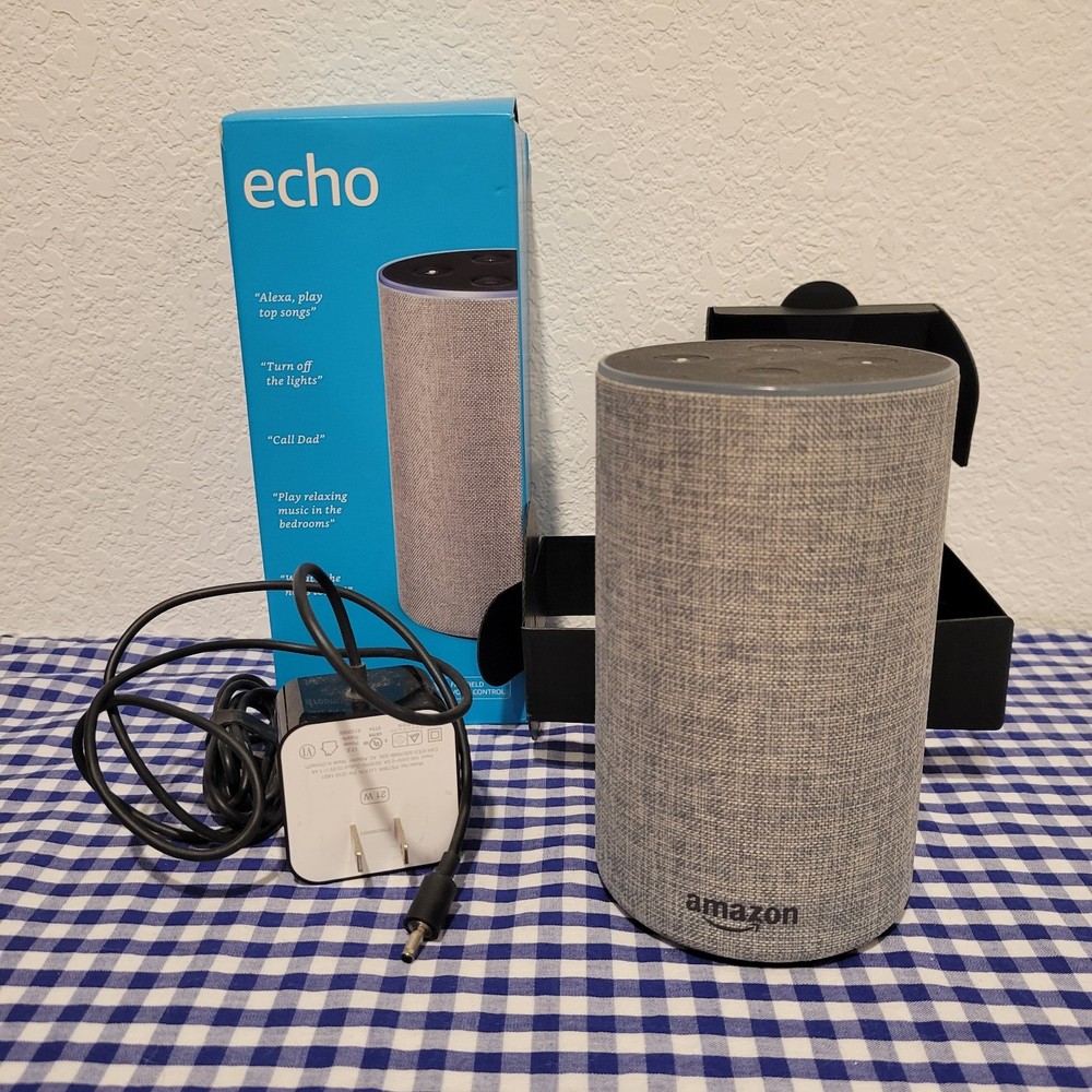 Amazon Echo (2nd Gen) Smart Speaker With Dolby Heather Gray NOB