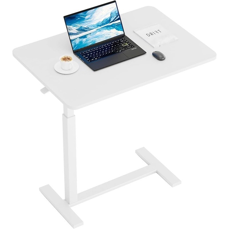 Adjustable Height Rolling Laptop Desk Portable Overbed Side Table Easy Assembly