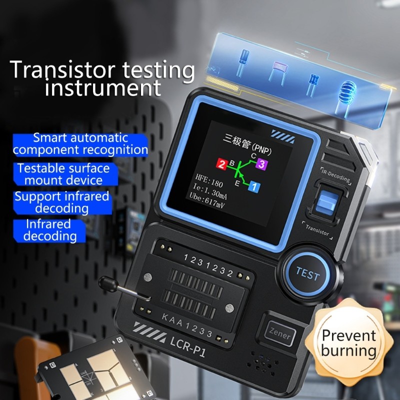 Multimeter Diode Triode Capacitance Resistance Inductance Battery Tester