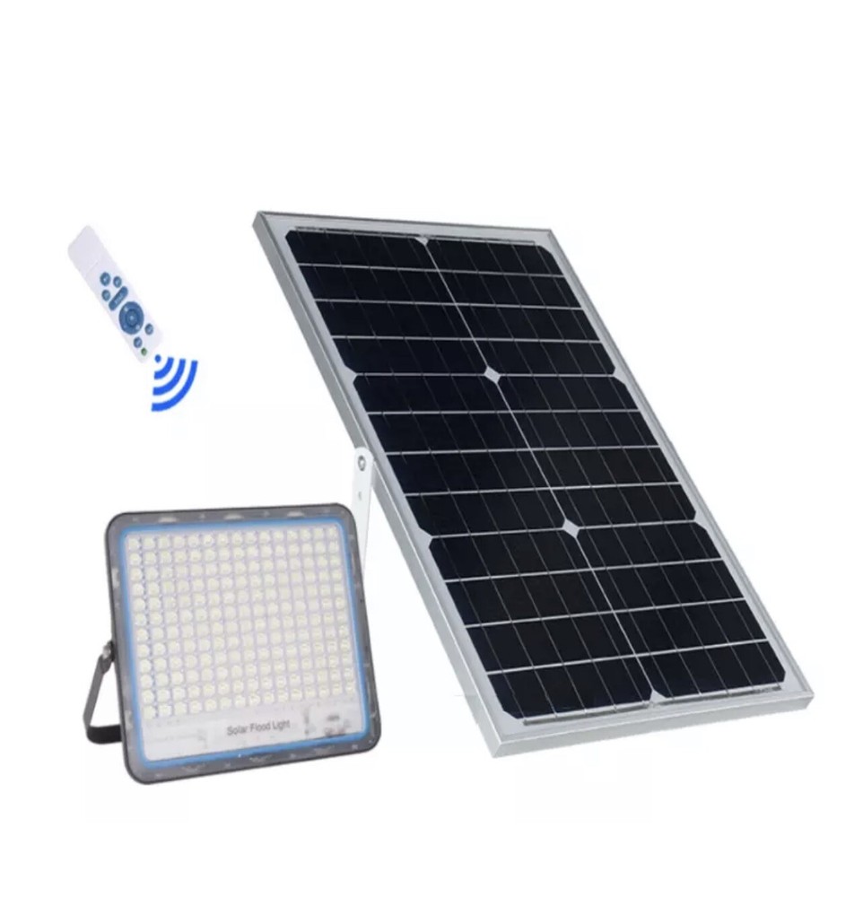 LED Spotlight 120W Outdoor Solar Panel IP67 Remote Control Timer