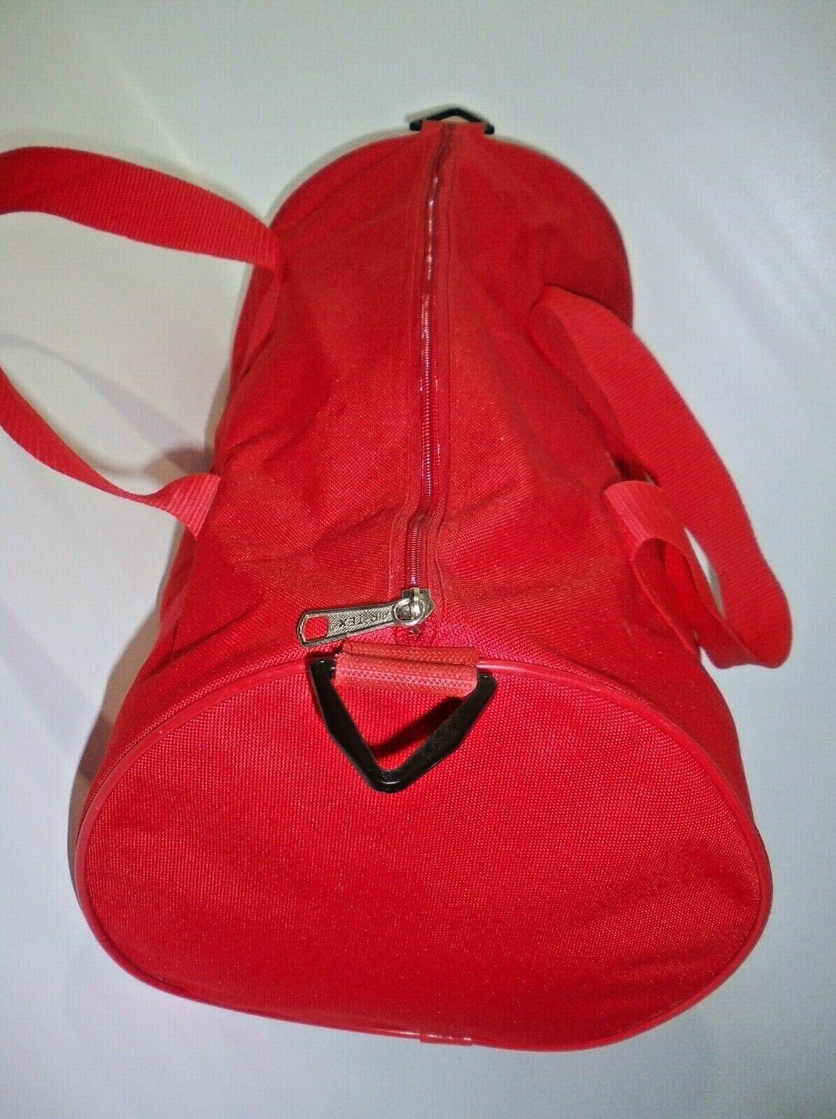 Vintage Conoco Red Canvas Duffle Gym Bag, Rare!