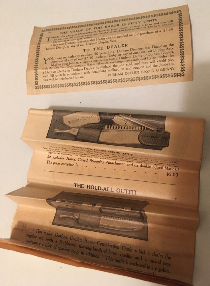 Vintage Durham Duplex Safety Razor
