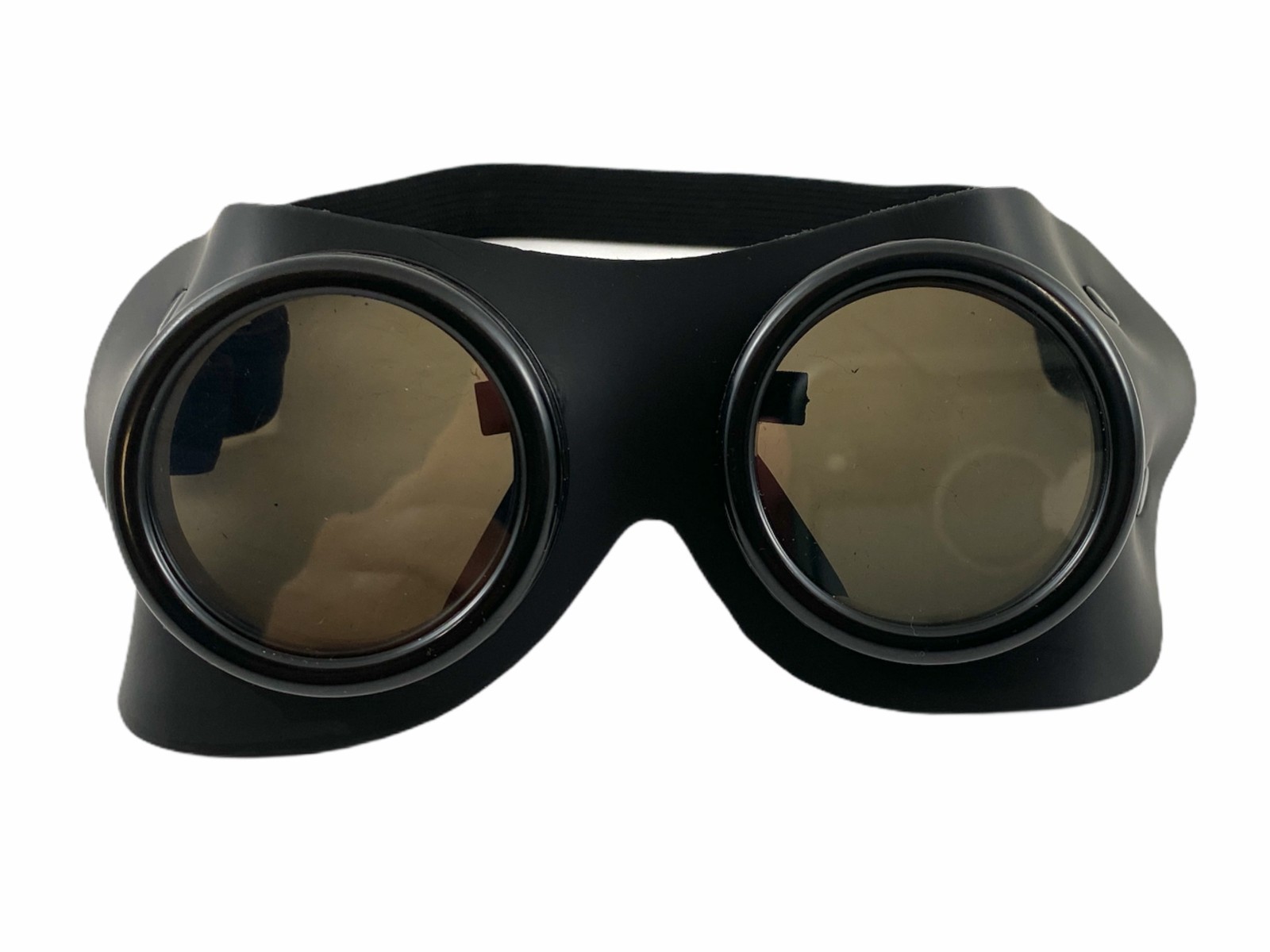 Leather Goggles Steampunk Black Cyber Motorcycle Flying Vintage Pilot Biker