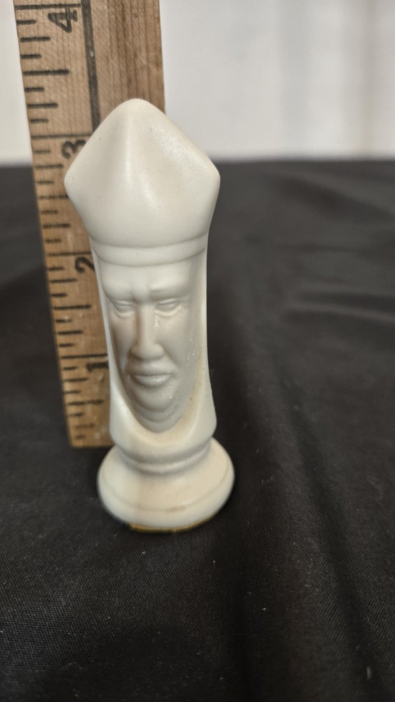 3.25" Mid Century Duncan White Bishop Replacement Chess Piece