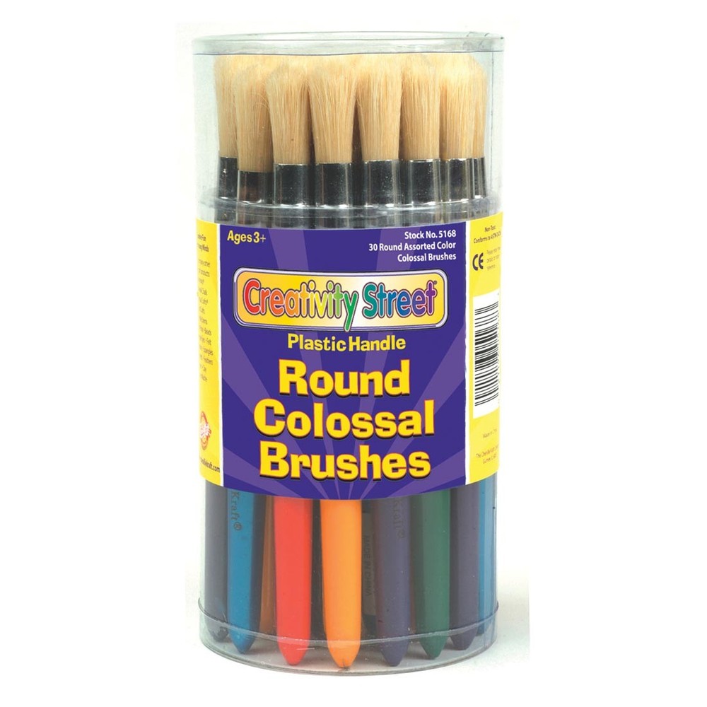 Creativity Street Colossal Brush 30-Count Round Set