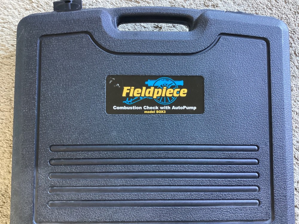 Fieldpiece Combustion Check With AutoPump. Model SOX3