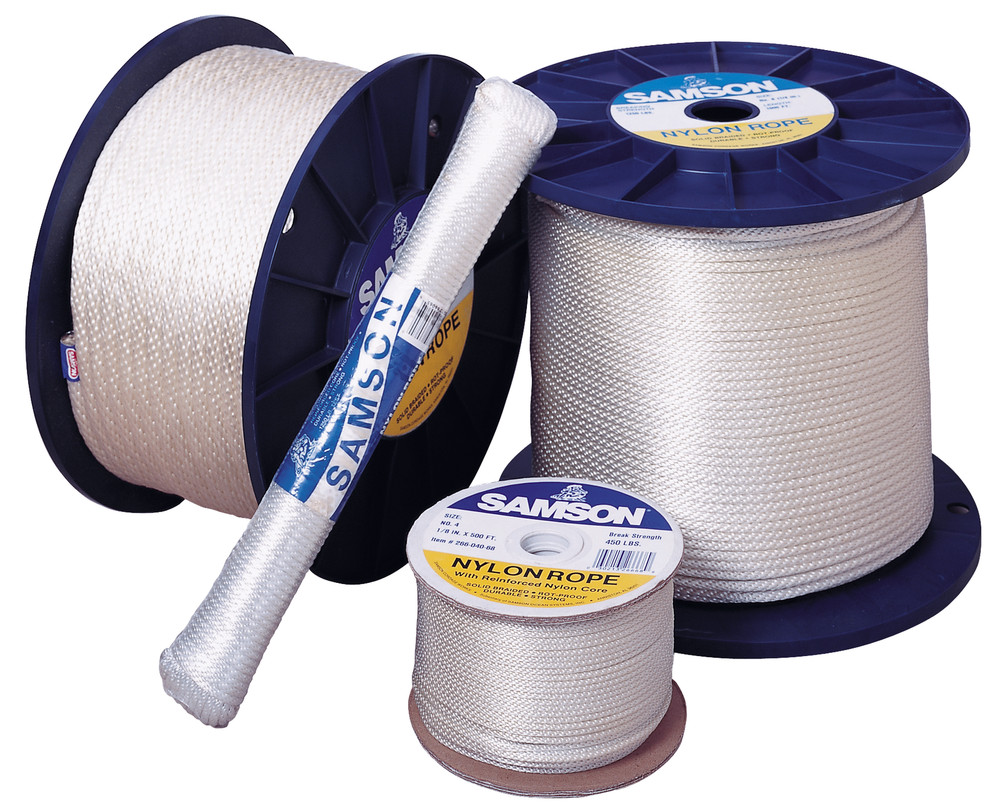 Samson Rope 019 016 005 030 Solid Braid Nylon 1/4 X 500'