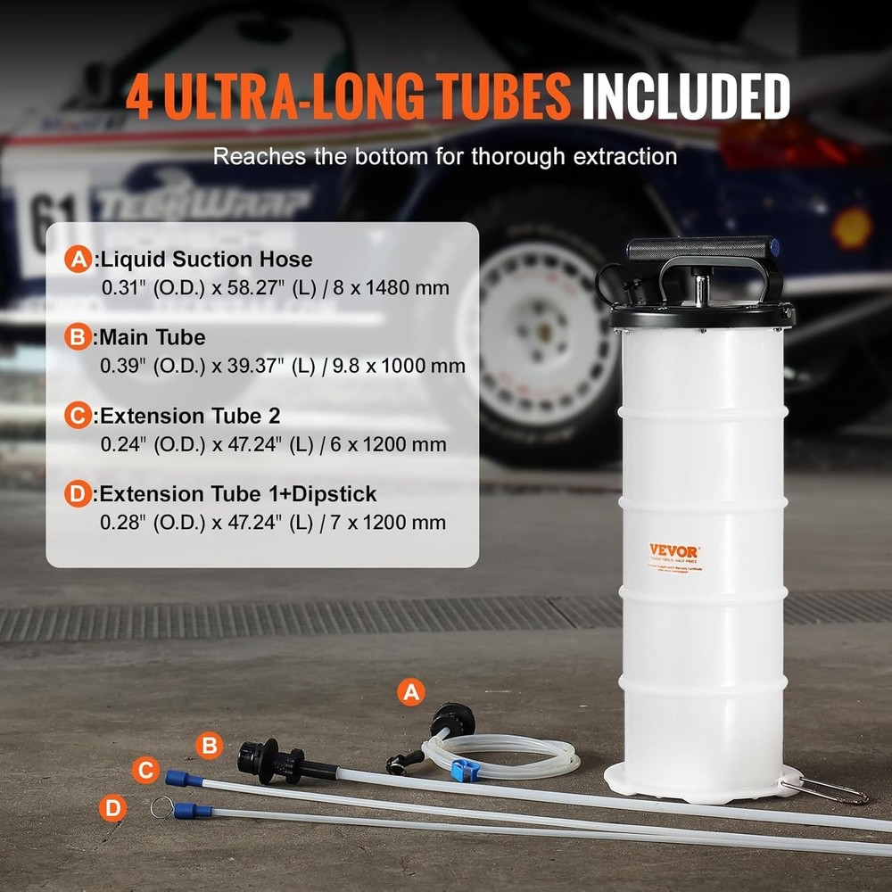 Convenient 6.5L Oil Pump Extractor - Effortless Fluid Changes for Your Engine