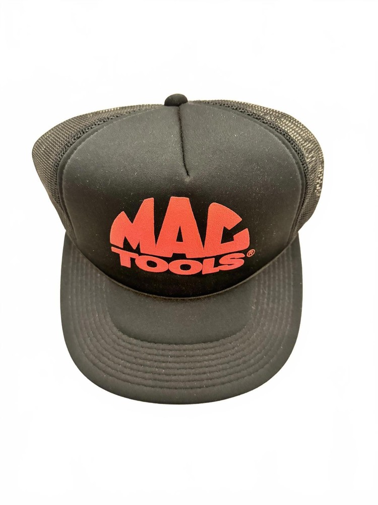 Vintage Mac Tools Black Mesh Snapback Hat