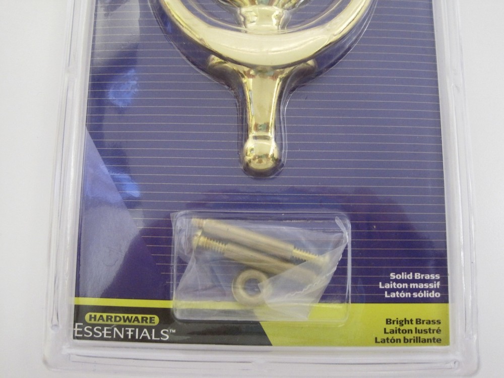 Hillman Solid Bright Brass Door Knocker 7" Model #852393 NEW