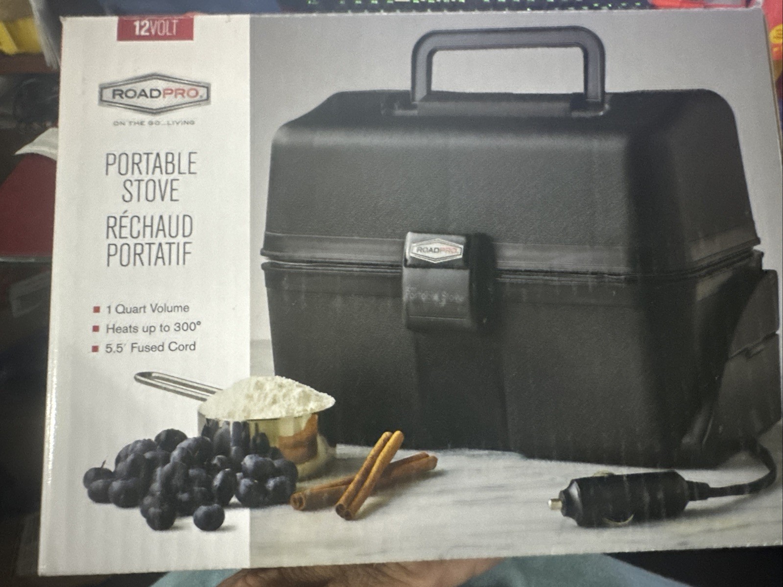 RoadPro RPSC-197 12 Volt Electric Plug In Portable Car Vehicle Lunch Box Stove