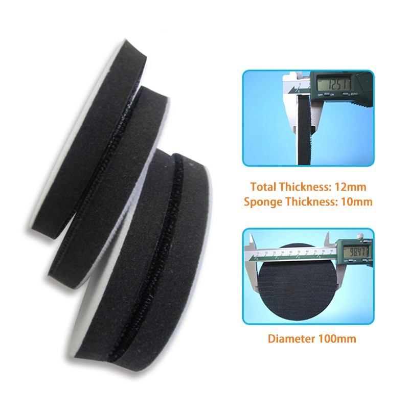 4 Inch 100mm Soft Sponge Cushion Interface Buffer Backing Pads For Sanding Pad