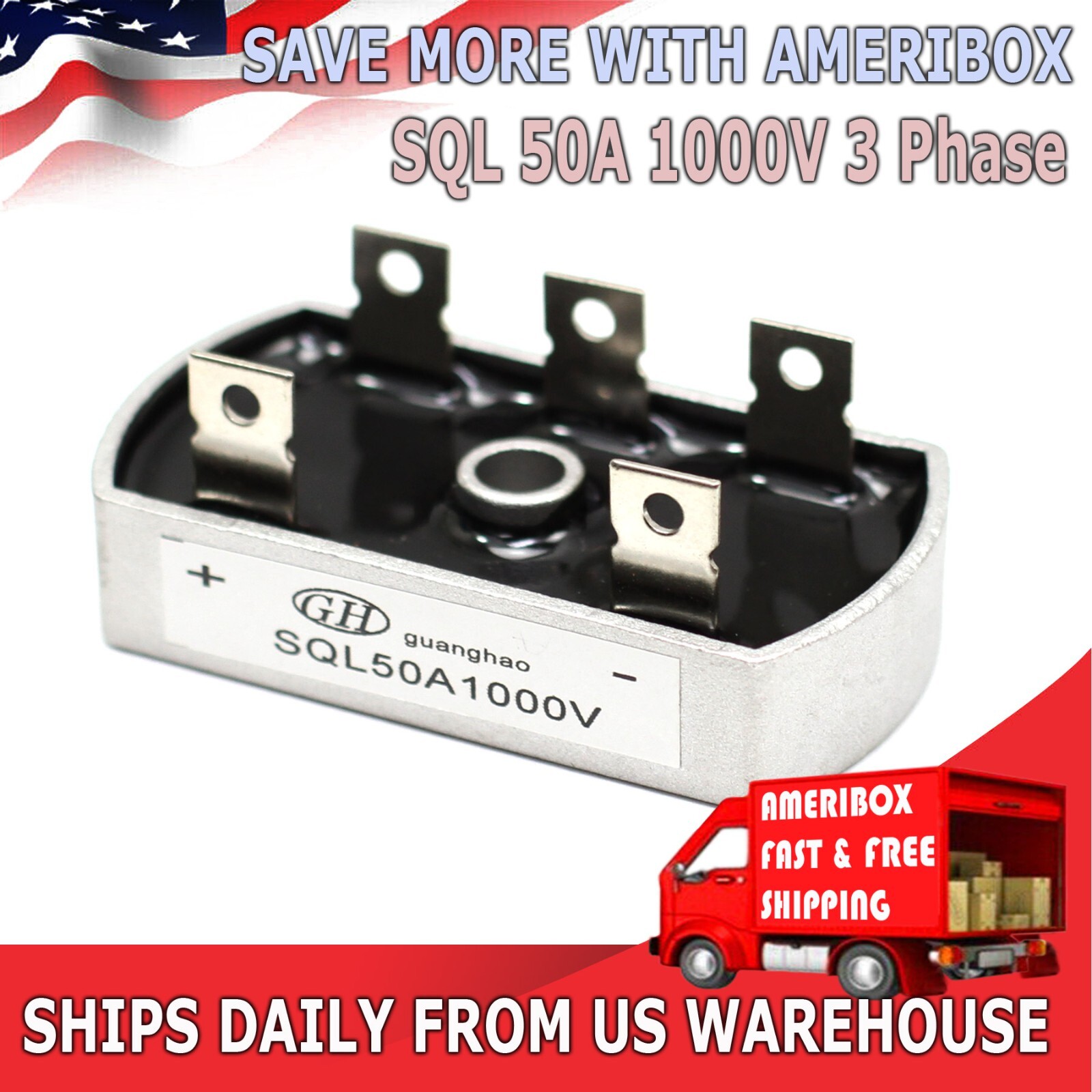 Bridge Rectifier 50A 1000V for 3/Three Phase Diode PMA Wind Turbine Generator