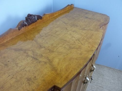 Antique Art Deco burr walnut sideboard serving table Harry Lou Epstein c1925