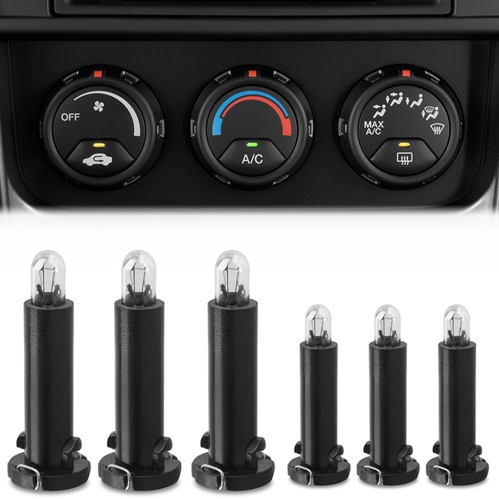 6Pcs Replace For Honda Element 2003-2011 HVAC Heater Climate Control Bulbs