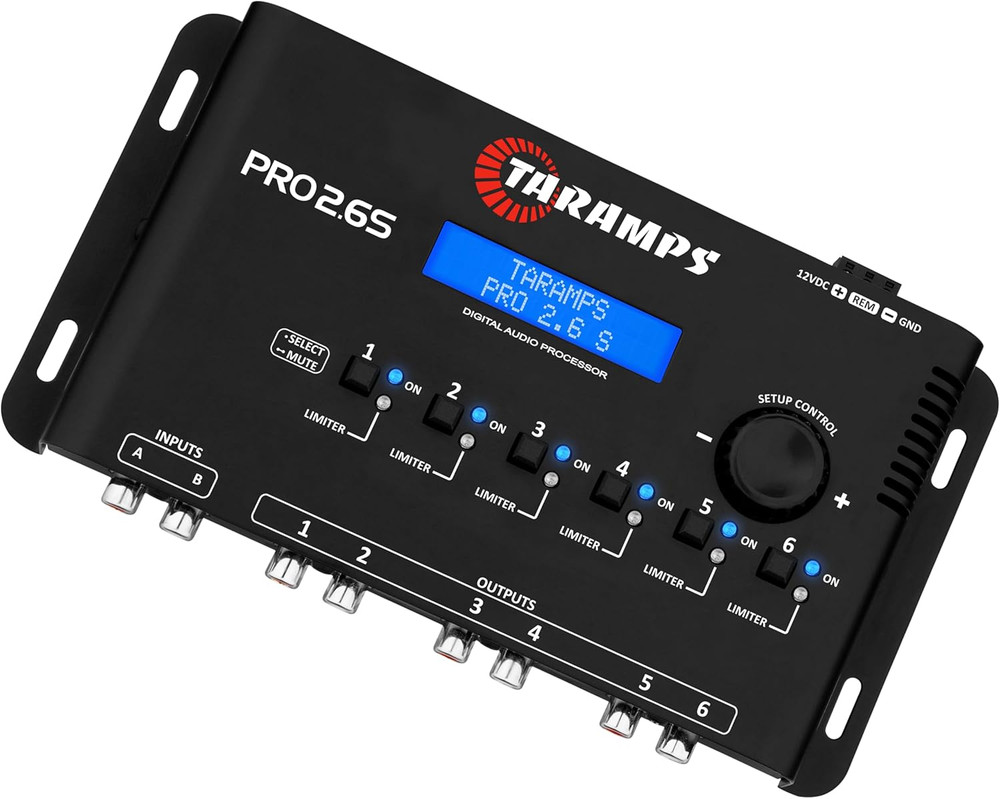 Pro 2.6S Digital Signal Processor Equalizer 3-Band Graphic Equalization 6 Channe