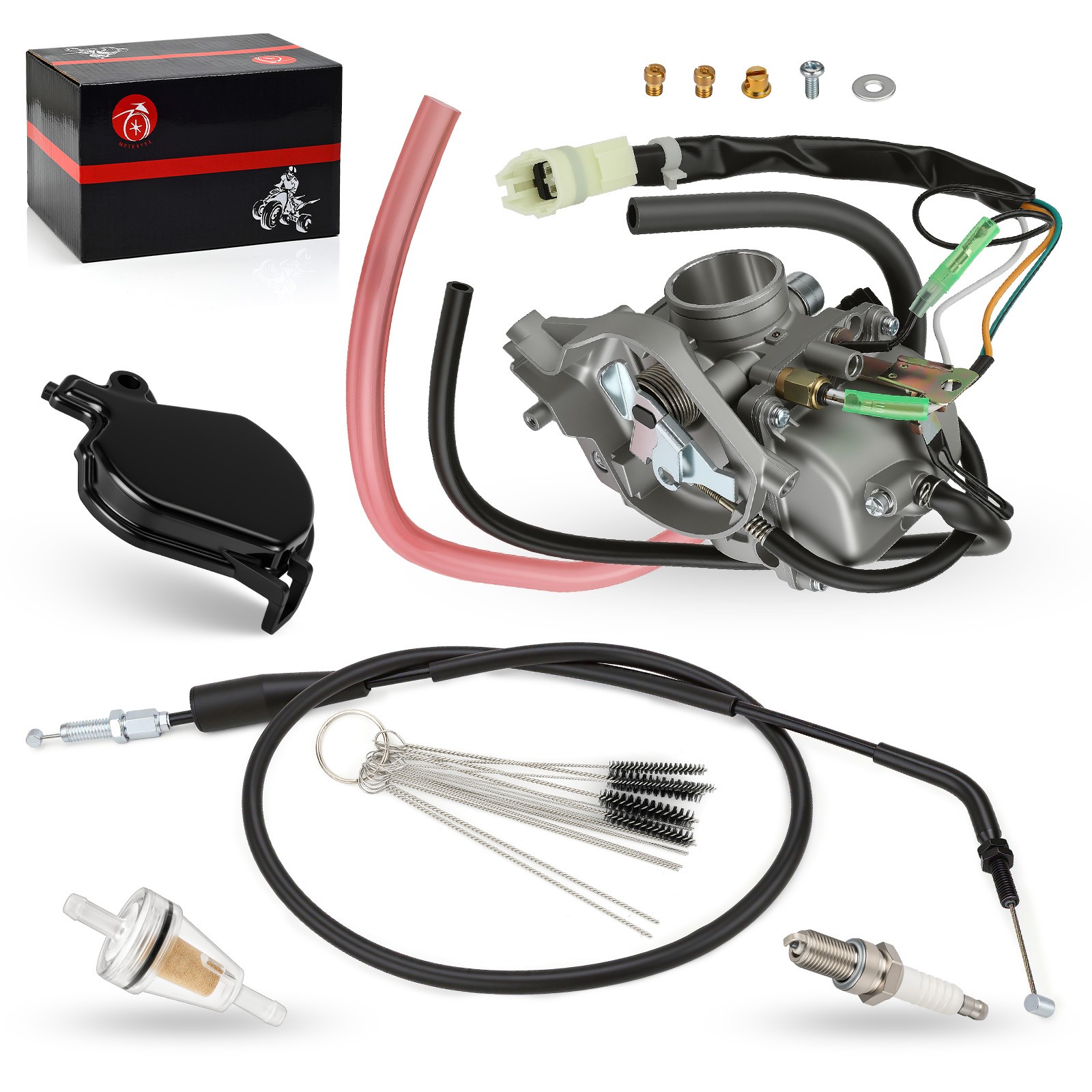 Carburetor Carb w/ Throttle Cable For Kawasaki Prairie 300 1999-2002 15003-1534