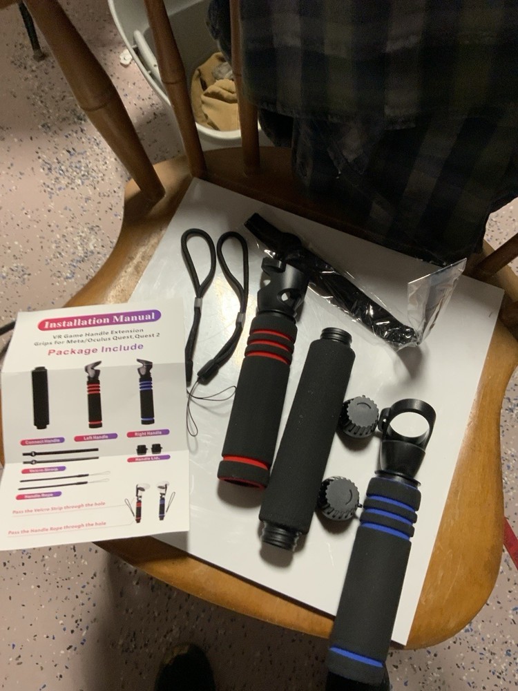 VR Game Handle Extension Grips for Meta Quest 2 Controllers