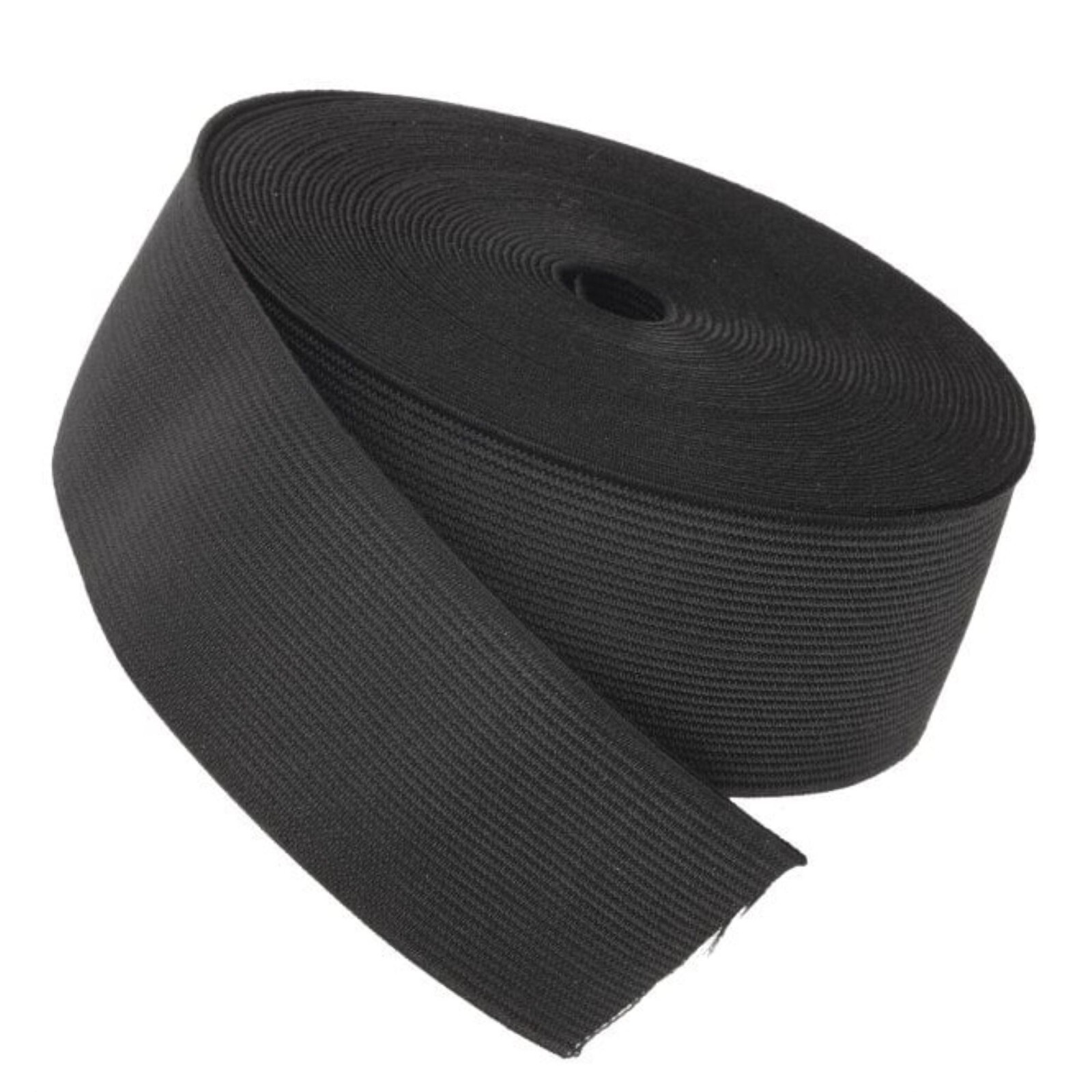 5-Inch Commercial Grade Black Knitted Elastic Band - great for sewing