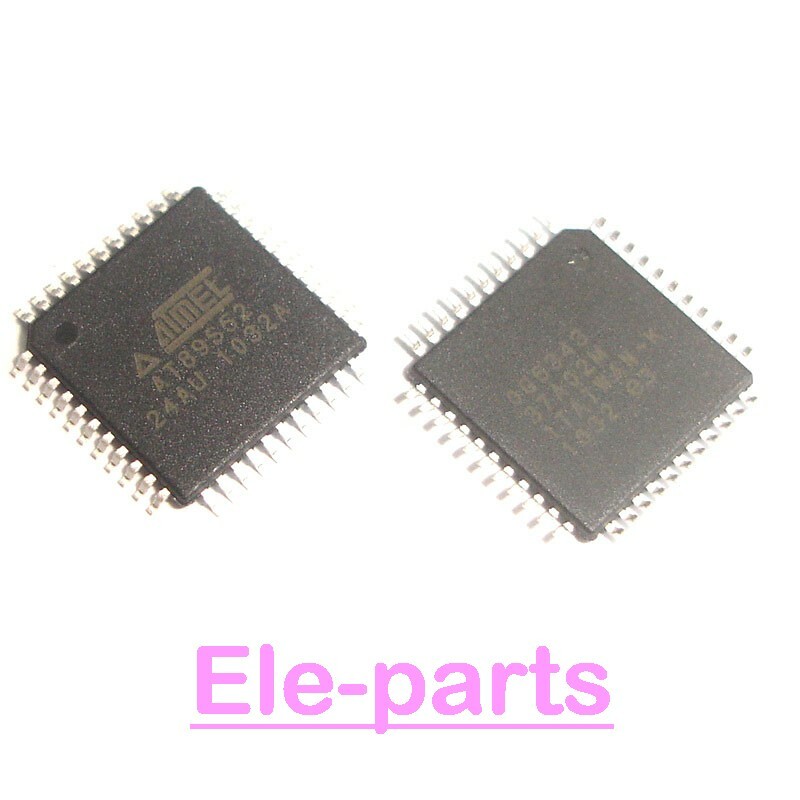 5 PCS AT89S52-24AU QFP-44 89S52 8-bit Microcontroller with Programmable Flash IC